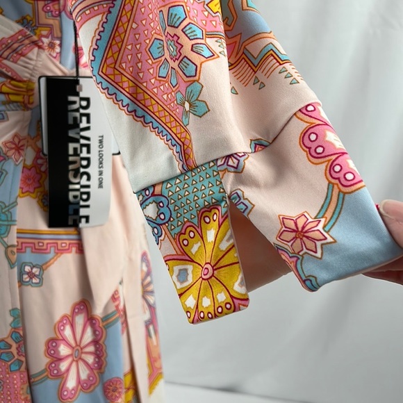 Laundry by Shelli Segal Matte Jersey NWT wrap dress in Geo print size Medium - Picture 8 of 13